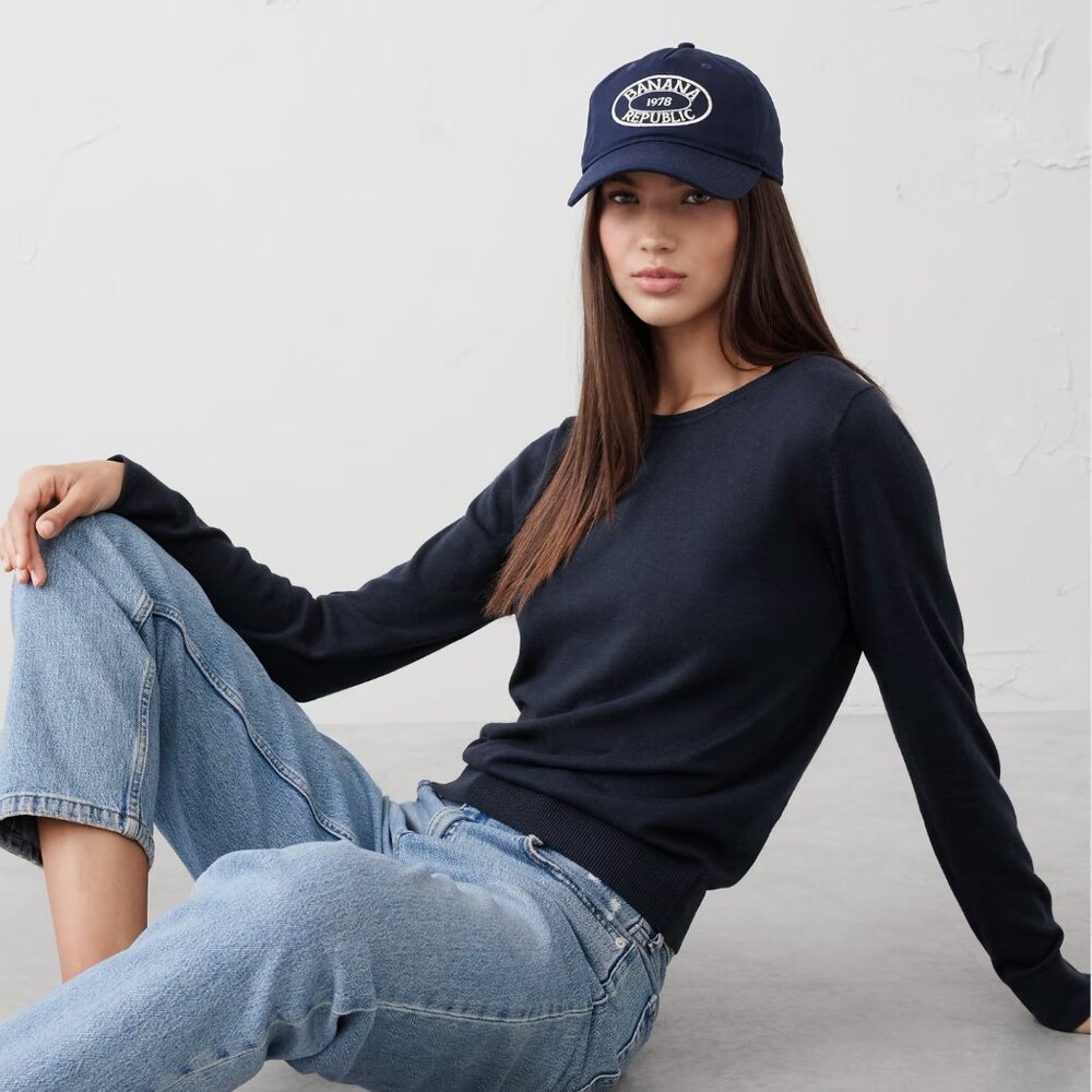 Banana Republic Factory Forever Sweater in Navy, XL